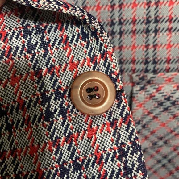 Vintage COLLEGE PARK sports jacket red and blue Med - Picture 6 of 8